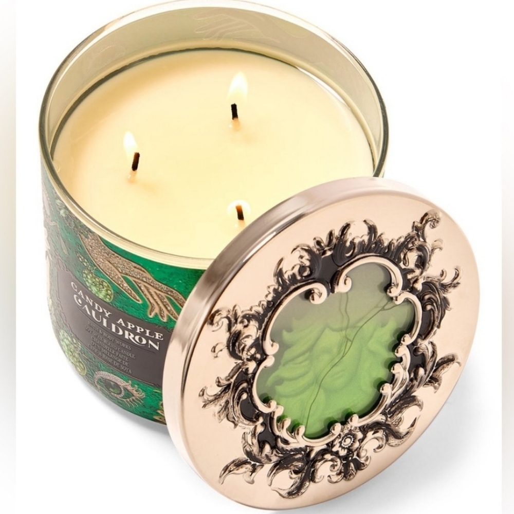 CANDY APPLE CAULDRON 3 Wick Candle Bath & Body Works
